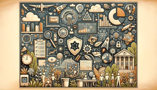 Chalkboard-style illustration of future work concepts