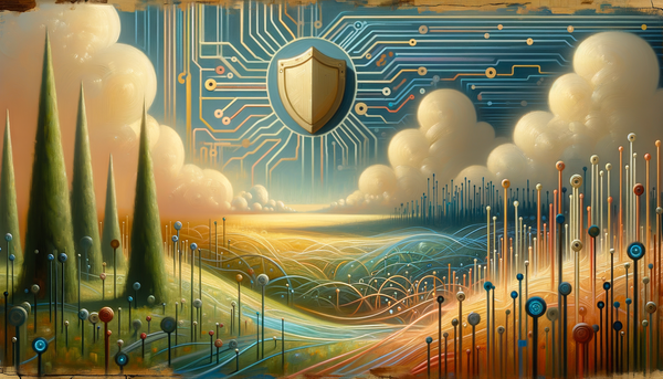 Dystopian artwork depicting connectivity and automation.