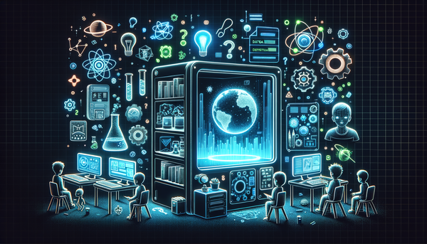 Illustration of futuristic technology and creativity