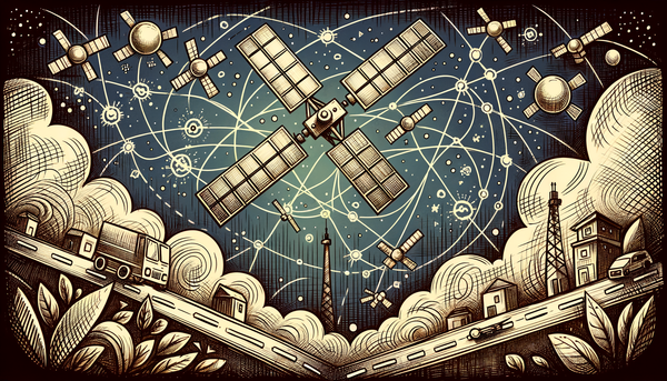 Doodle art illustrating the future of work and AI.