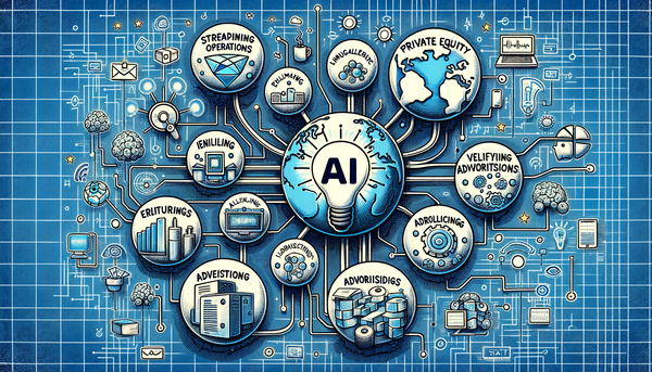 Doodle style artwork of AI and ethics interactions.