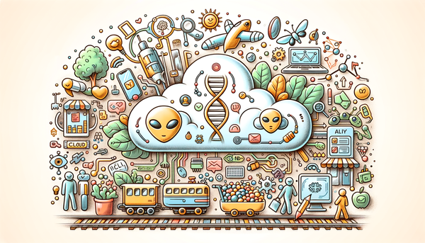 Doodle illustration of technology governance concepts.