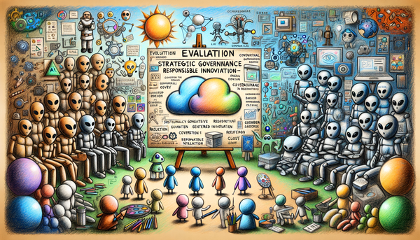 Playful doodle art representing governance in AI.