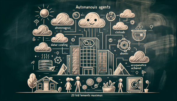 Chalkboard drawing of technology concepts in soft colors.