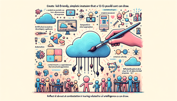 Pastel illustration of cloud agents representing AI concepts.
