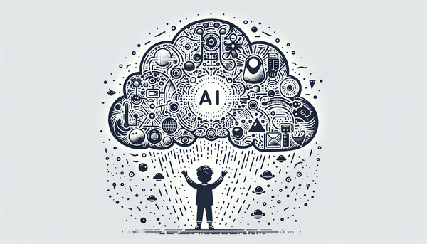 A hopeful doodle representing artificial intelligence concept.