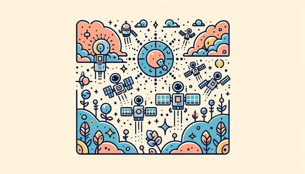 A colorful doodle showcasing artificial intelligence concepts.