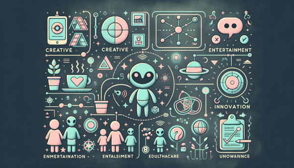 Chalkboard drawing of creative concepts in soft pastels.