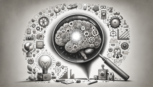 Whimsical doodle illustrating breakthrough innovations in AI.