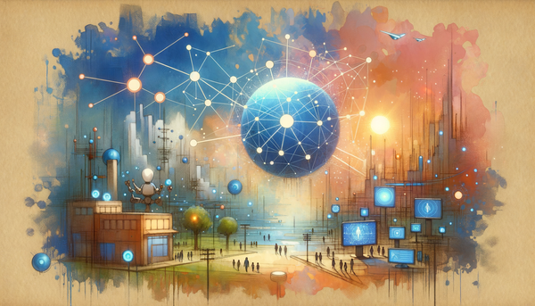 Networked globes representing human-centered technology