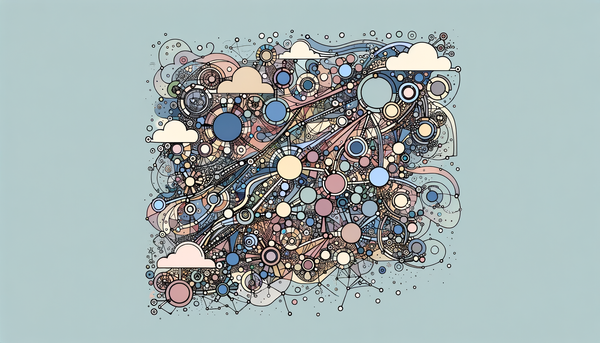 Colorful doodle representing AI connection and creativity.