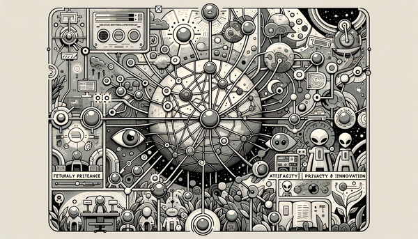 Doodle artwork representing Artificial Intelligence concepts.