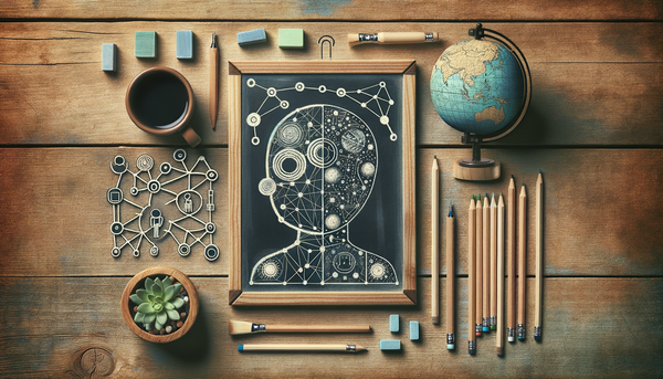 Chalkboard drawing representing artificial intelligence
