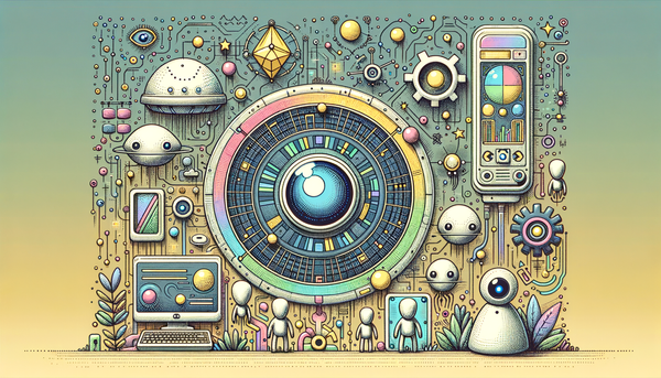 Doodle style illustration of technology and innovation