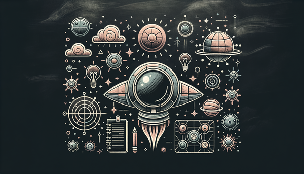 Chalkboard illustration of growth and development concepts.