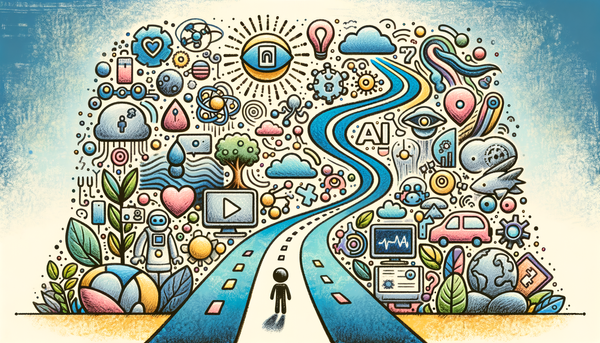 Doodle illustrating automation and productivity concepts.