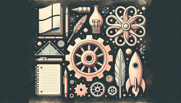 Pastel chalkboard artwork with vintage design elements.