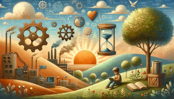 A vibrant depiction of automation and productivity.