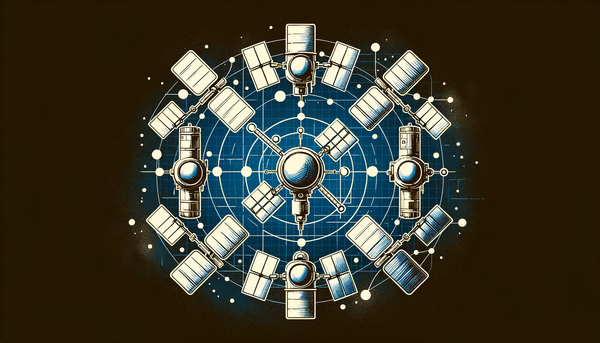 Orbit filled with friendly AI satellites