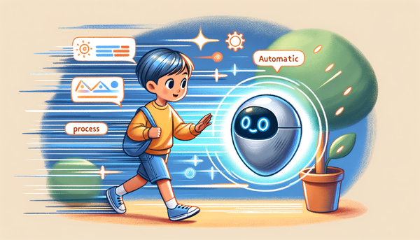 A friendly interaction between a boy and a digital orb.
