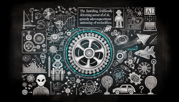 Whimsical depiction of technology concepts