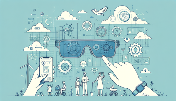 Minimalist art representing remote interactions with technology.