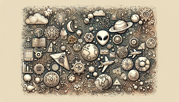 Minimalistic doodle representing future AI technology