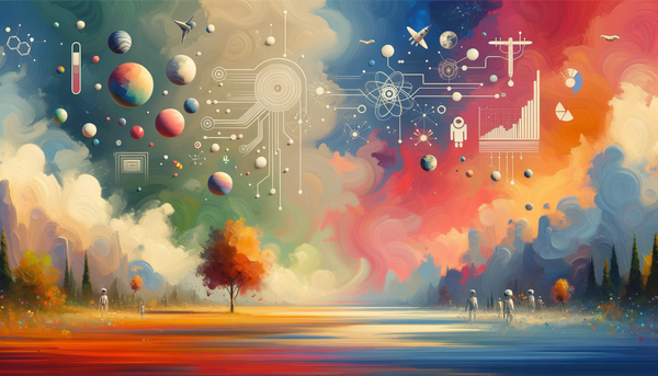 Minimalistic art inspired by technology and diversity.