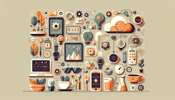 Minimalistic design representing consumer and lifestyle technology.