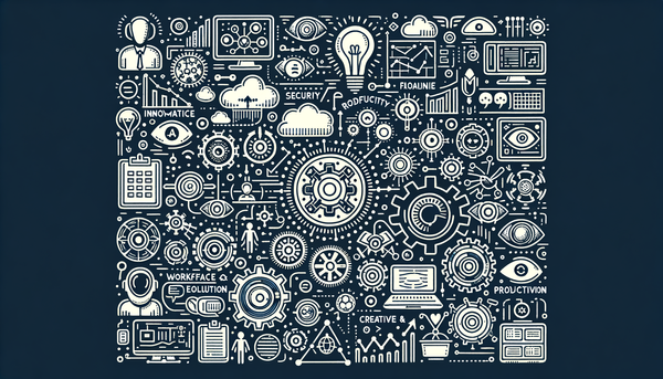 Minimalist doodle representing automation and productivity.
