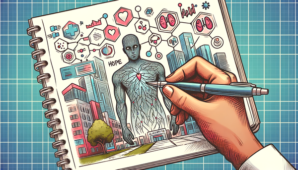 Hopeful illustration of healthcare and life sciences concept.