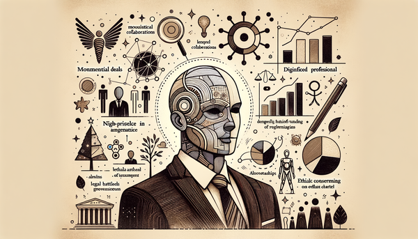 Minimalistic artwork representing professional themes in AI.