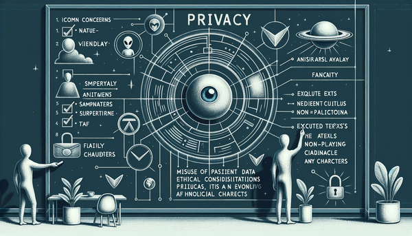 Minimalistic chalkboard-inspired artwork on privacy