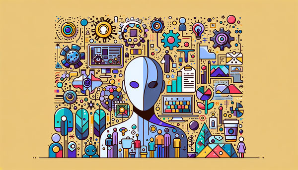 Minimalistic artwork representing content personalization and AI