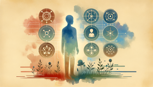 Minimalistic watercolor art symbolizing ethical oversight in AI.
