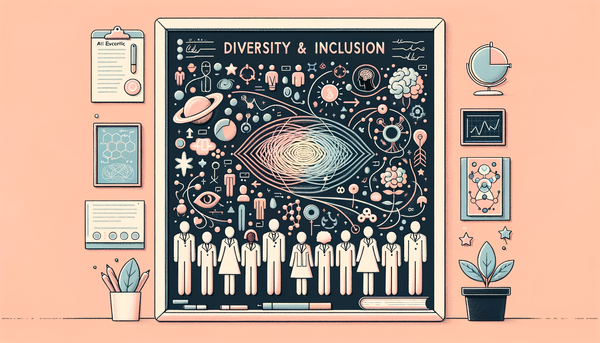 Minimalistic artwork representing diversity and inclusion