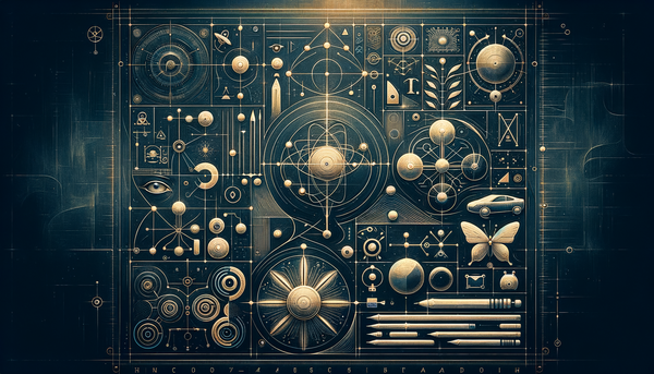 Futuristic chalkboard drawing showcasing AI elements.