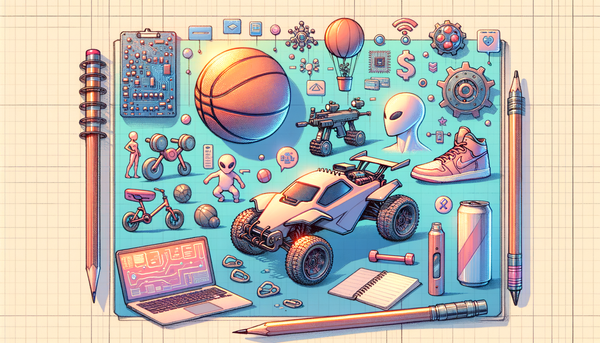 Minimalistic cyberpunk sports and fitness scene.
