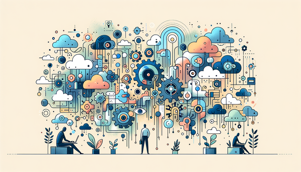 Minimalistic graffiti art representing automation and productivity