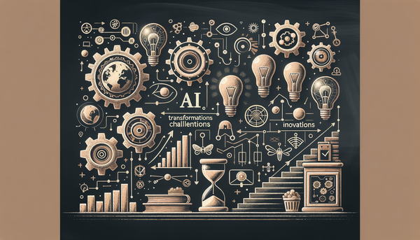 Minimalist chalkboard drawing of AI elements
